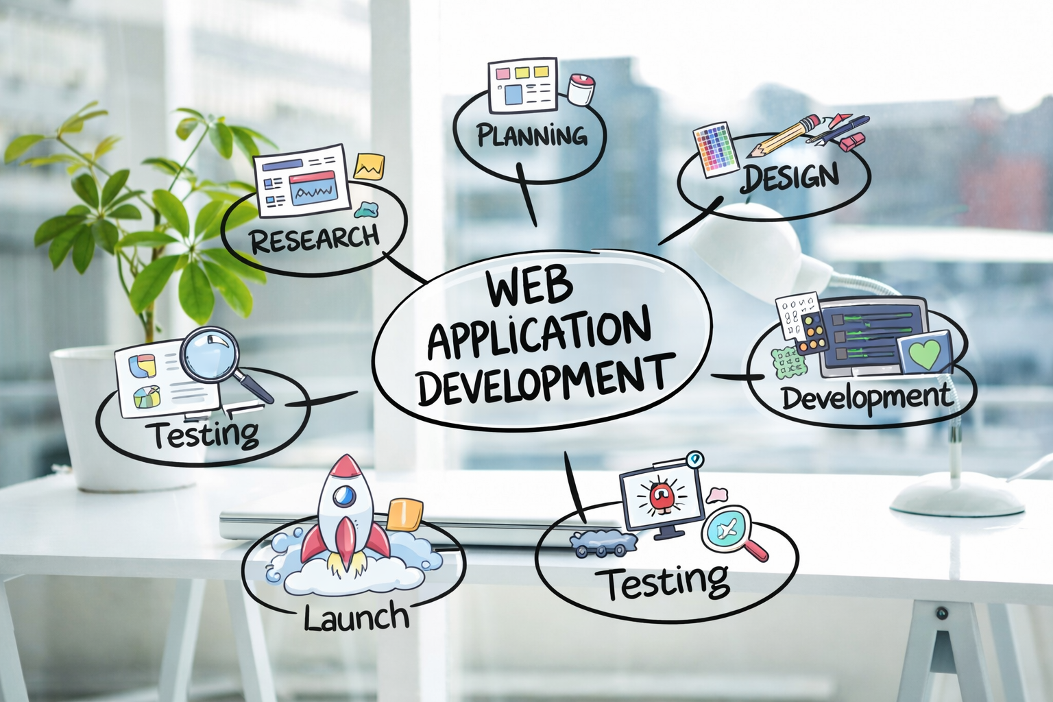 Web development dashboard and code workflow